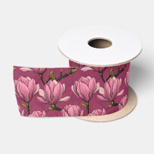 Magnolien-Garten-Satinband Satinband