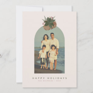 Magnolien-Glocken gebogene Foto Feiertage/Weihnach Feiertagskarte