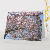 Magnolien im April Karte (Gelbe Blume)