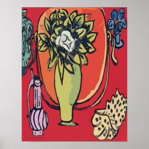 Magnolien in Vase, nach Matisse Poster