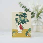 Magnolien in Vase, nach Matisse Postkarte (Stehend Vorderseite)