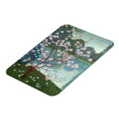 Magnolien (Öl auf Leinwand) Magnet (Linke Seite)