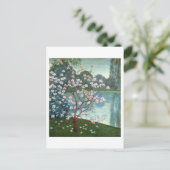 Magnolien (Öl auf Leinwand) Postkarte (Stehend Vorderseite)