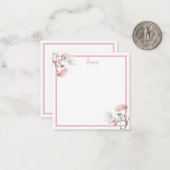 Magnolien-personalisierte Anmerkungs-Karte Mitteilungskarte (Vorderseite/Rückseite Beispiel)