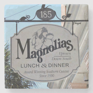 Magnolien-Restaurant Charleston, Sc-Untersetzer Steinuntersetzer