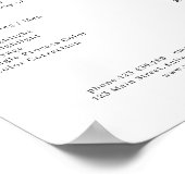 Magnolien Salon Preisliste Poster (Ecke)