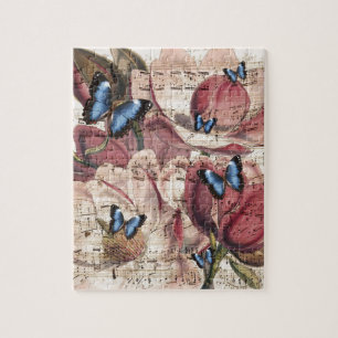 Magnolien-Schmetterling Puzzle