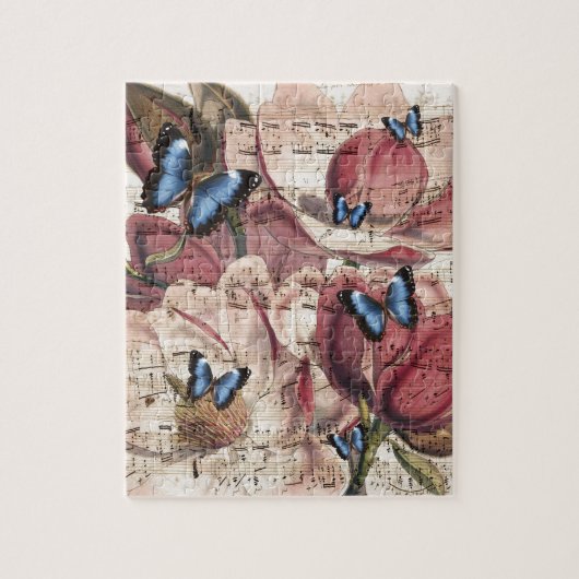 Magnolien-Schmetterling Puzzle (Vertikal)