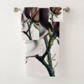 Magnolien-Schokoladen-Traum Badhandtuch Set (Insitu)