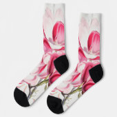 Magnolien Socken (Linkes Detail)