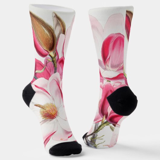 Magnolien Socken (Gewinkelt)