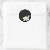 Magnolien und Baumwolle Runder Aufkleber (Tasche)