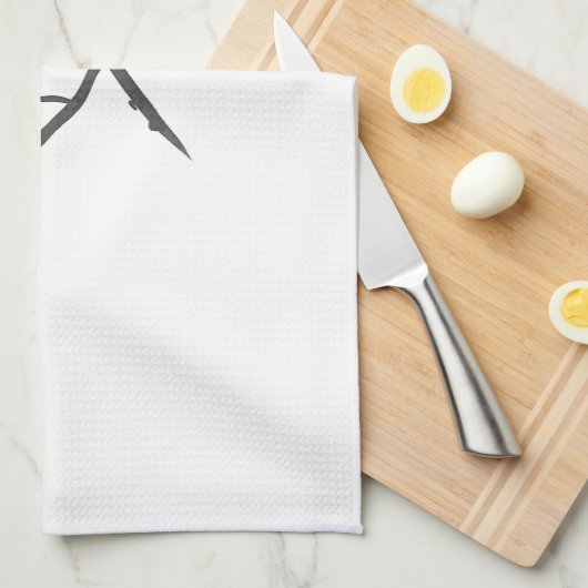 Magnolien-und Honig-Bienen Geschirrtuch (Viertel Falte)