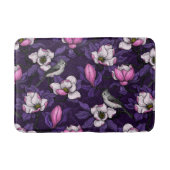 Magnolien und Titmausvogel blühen 4 Badematte (Vorderseite)