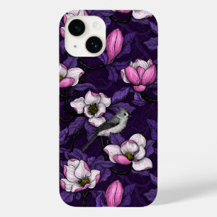 Magnolien und Titmausvogel blühen 4 Case-Mate iPhone 14 Hülle