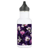 Magnolien und Titmausvogel blühen 4 Edelstahlflasche (Rechts)