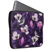 Magnolien und Titmausvogel blühen 4 Laptopschutzhülle (Vorne Rechts)