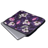 Magnolien und Titmausvogel blühen 4 Laptopschutzhülle (Vorne Knopf)