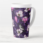 Magnolien und Titmausvogel blühen 4 Milchtasse (Rechte Ecke)