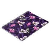 Magnolien und Titmausvogel blühen 4 Notizblock (Linke Seite)