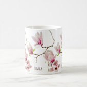 Magnolien-Weiß Kaffeetasse (Mittel)