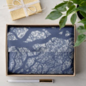 Magnolienbaum - Cyanotypeneffekt Seidenpapier (Geschenk)