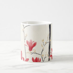 Magnolienbaum von Kobayashi Kokei, Vintage Natur Kaffeetasse