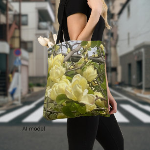 Magnolienbaumzweig-Fotografie Tasche