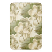 Magnolienblumengrün Badematte (Vorderseite Vertikal)