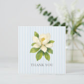 Magnolienblumenmalerei Danke Einladung (Stehend Vorderseite)