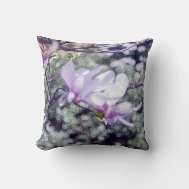 Magnolienblüte Kissen (Vorderseite)