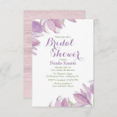 Magnolienblüten Einladung (Vorne/Hinten)