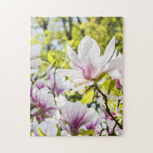 Magnolienblüten im Frühling Puzzle