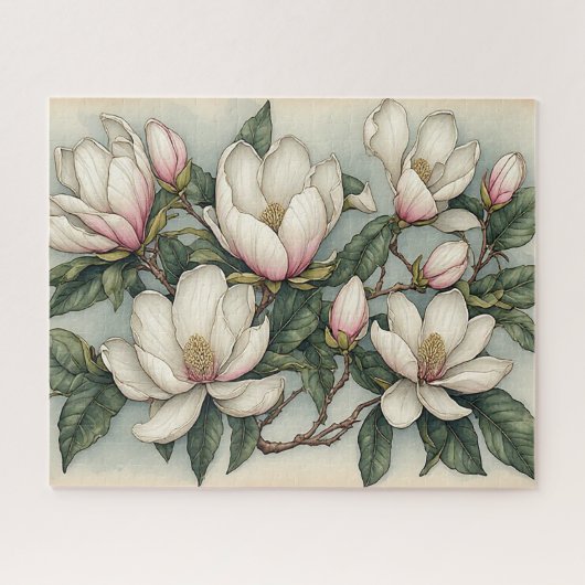 Magnolienblüten Puzzle (Horizontal)