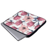 Magnoliengarten 2 laptopschutzhülle (Vorne Knopf)