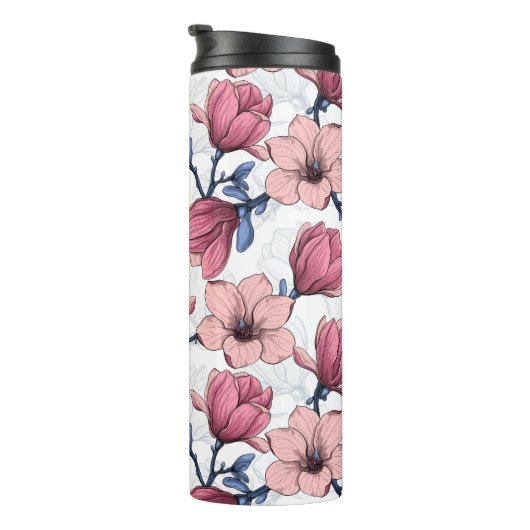 Magnoliengarten 2 thermosbecher (Nach rechts gedreht)