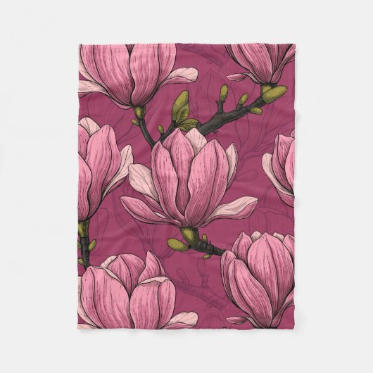 Magnoliengarten Fleecedecke (Vorderseite)