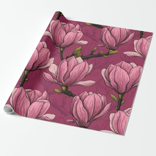 Magnoliengarten Geschenkpapier (Ungerollt)