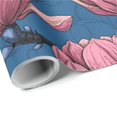 Magnoliengarten Geschenkpapier (Rolleneckpunkt)