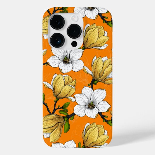 Magnoliengarten in Gelb Case-Mate iPhone Hülle (Rückseite)
