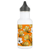 Magnoliengarten in Gelb Edelstahlflasche (Links)