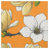 Magnoliengarten in Gelb Stoff (Muster)