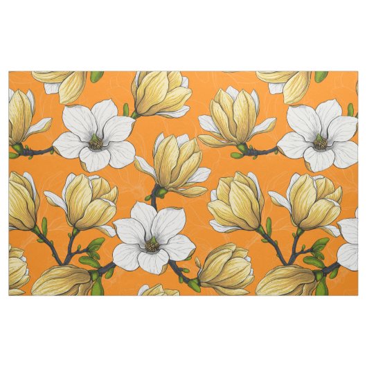 Magnoliengarten in Gelb Stoff (Fat Quarter (45,7 x 55,9 cm))