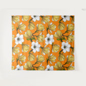 Magnoliengarten in Gelb Wandteppich (Vorderseite (Horizontal))