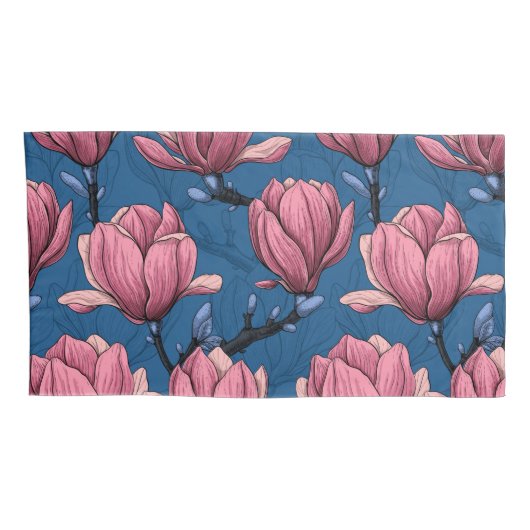 Magnoliengarten Kissenbezug (Rückseite-Rechts)