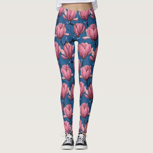Magnoliengarten Leggings (Vorderseite)