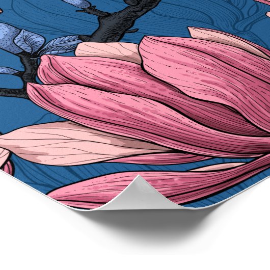 Magnoliengarten Poster (Ecke)