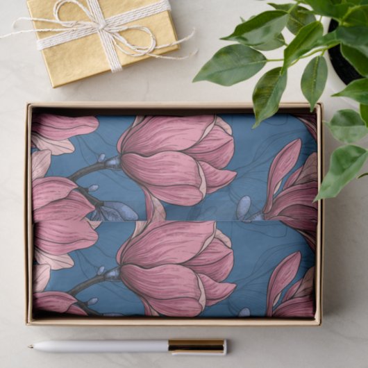 Magnoliengarten Seidenpapier (Geschenk)