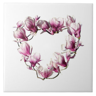 Magnolienherz Fliese