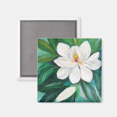Magnolienmagnet Magnet (Vorderseite/Rückseite)